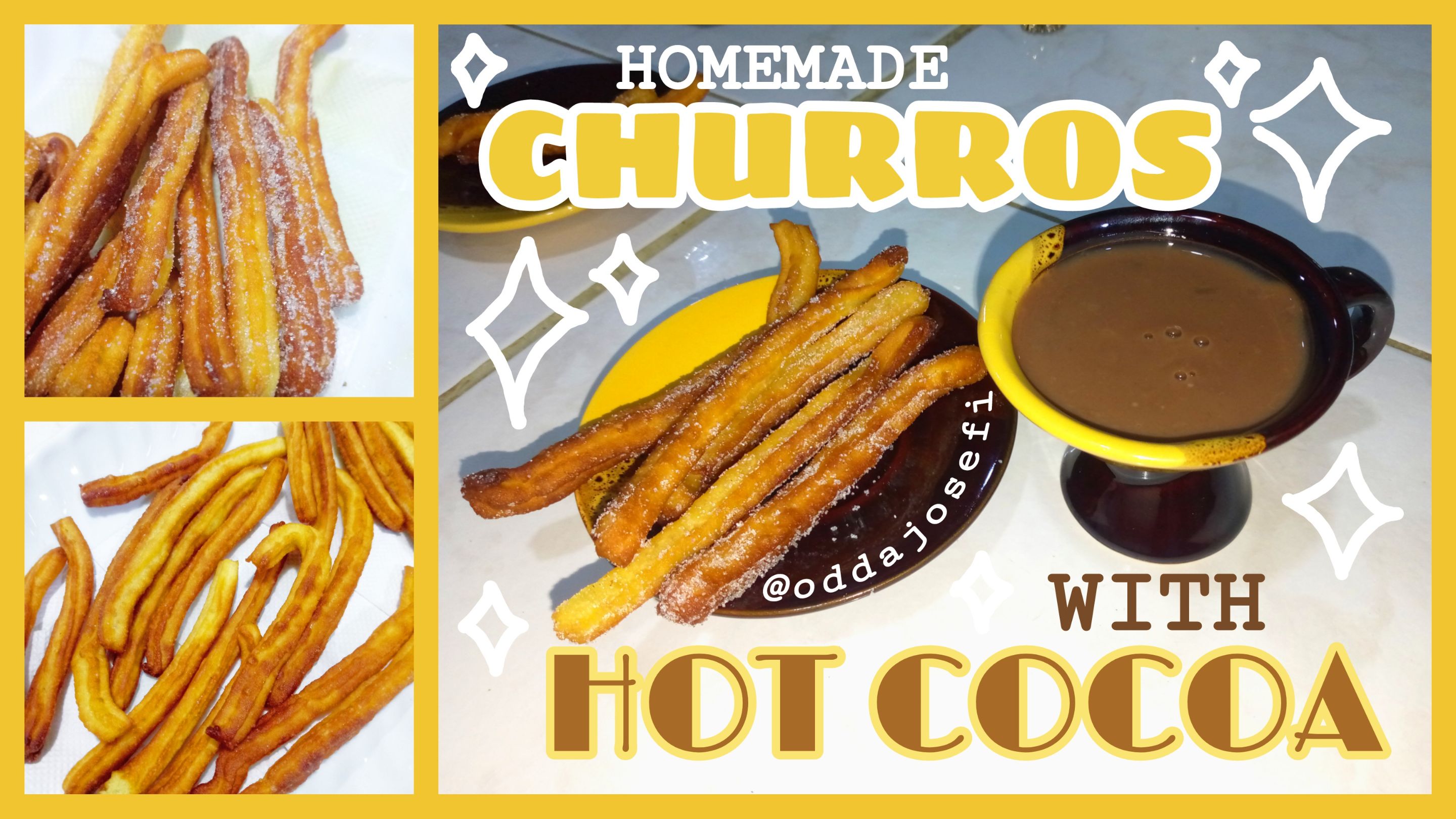 (ENG-SPA) HOMEMADE CHURROS and HOT COCOA  🤎🧡✨🍫☕