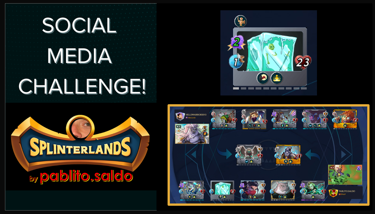 A Gelatinous Cube plenty of Health  / Um cubo gelatinoso cheio de Saúde [eng/pt] (Splinterlands Social Media Challenge)