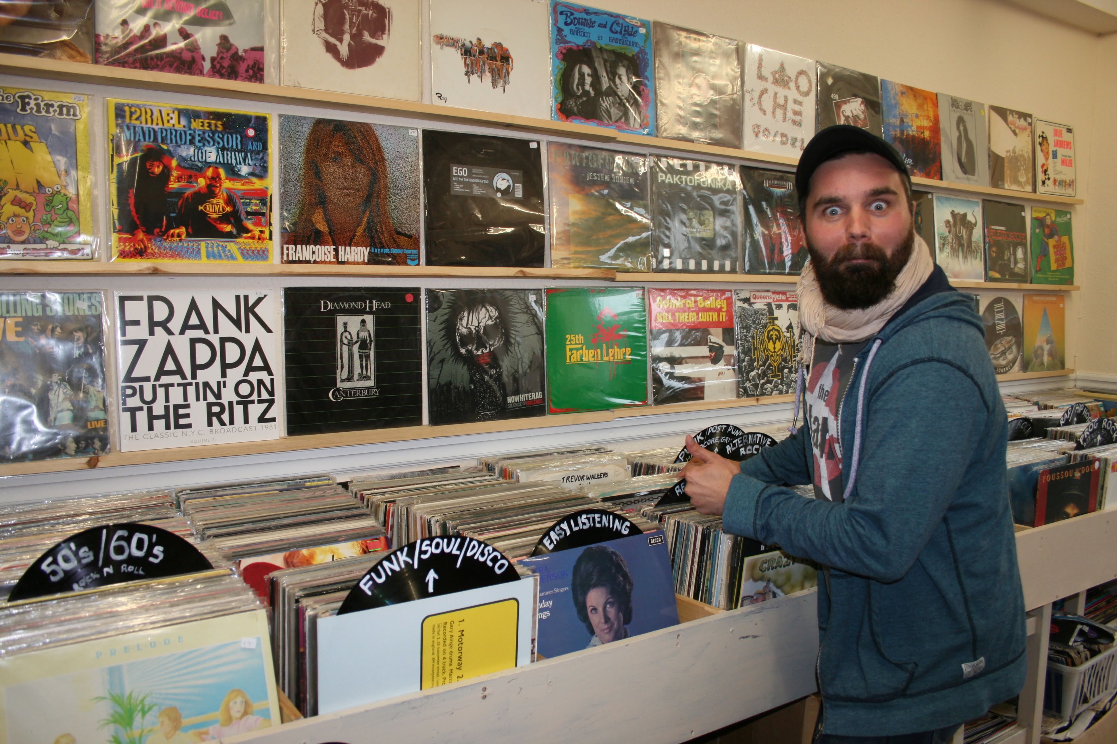 At my vinyl store “Cloud7” in the UK, circa 2013