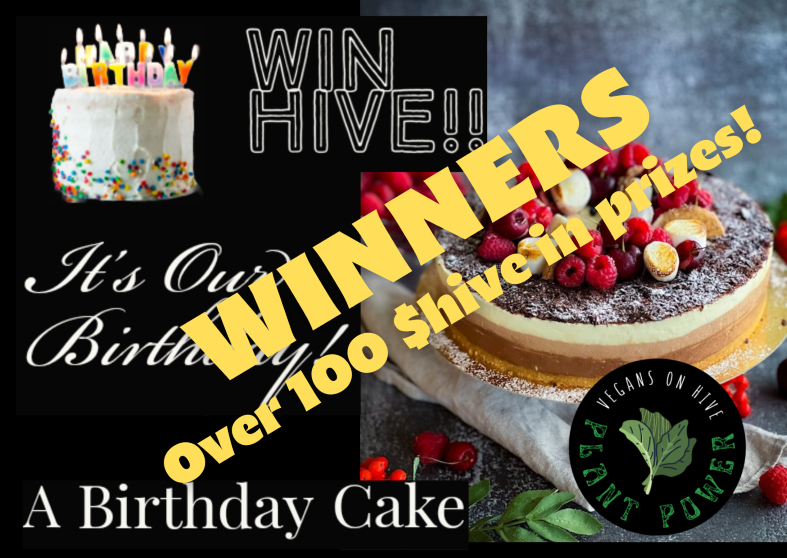 photo_5107375337049361194_…
Payout: 49.045 HBDThe Brand New PLANT BASED challenge: A Birthday Cake! (Fourth anniversary) WINNERS!
2025-09-28 19:29<center> ![WINNERS 4.png