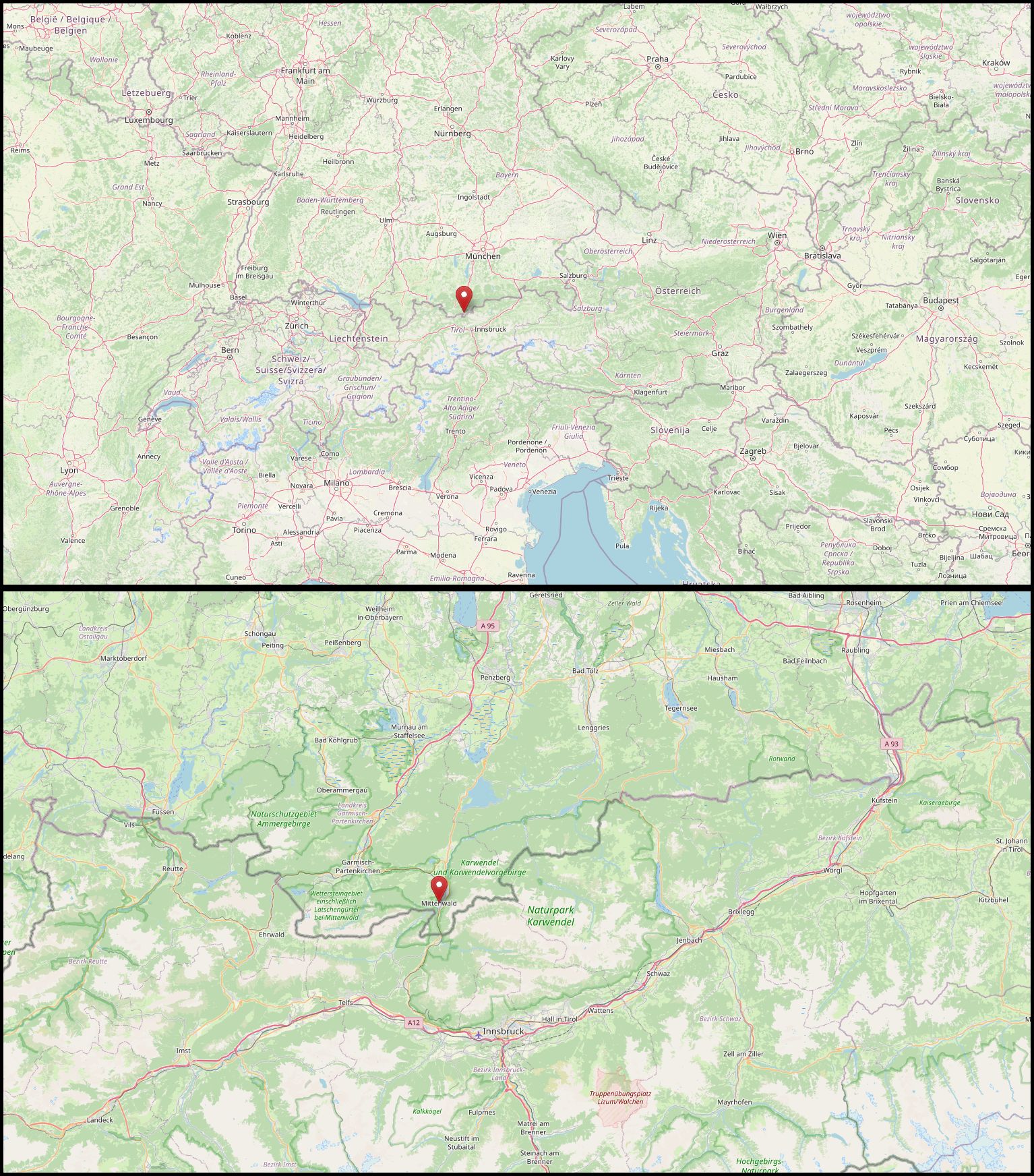OSM Map - Mittenwald