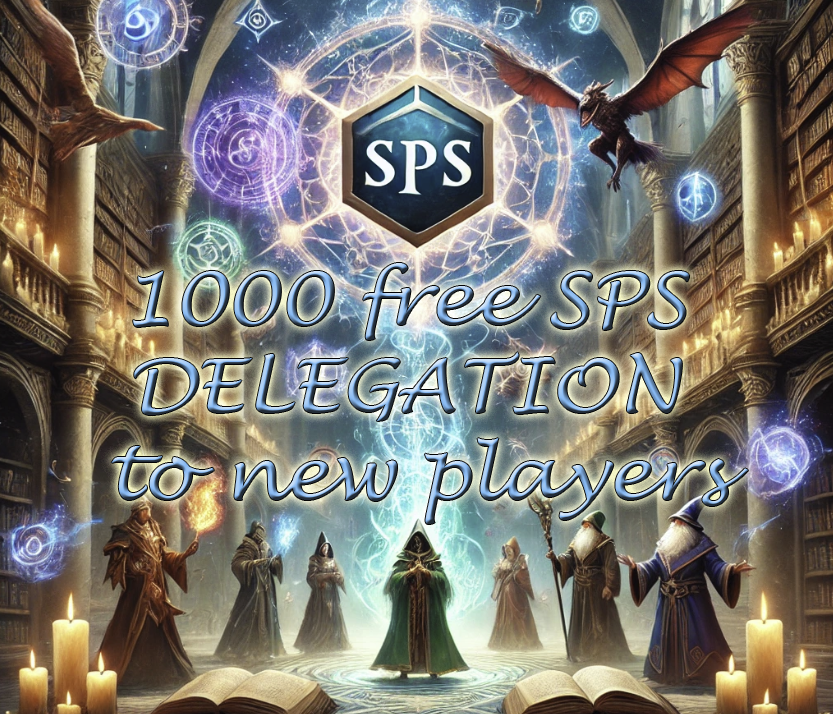 ima…
Payout: 0.000 HBDTown Hall Summary , Feb 20, 2025
2025-02-21 10:26![DALL·E 2025-02-21 11.23.05 - A grand medieval town hall scene for Splinterlands, featuring a large wooden stage, banners with the Splinterlands emblem, and an audience of fantas…
Payout: 0.000 HBDRapidSPS Offers Free 1000 SPS Delegation for New Splinterlands Players!
2025-02-04 11:43![image.png