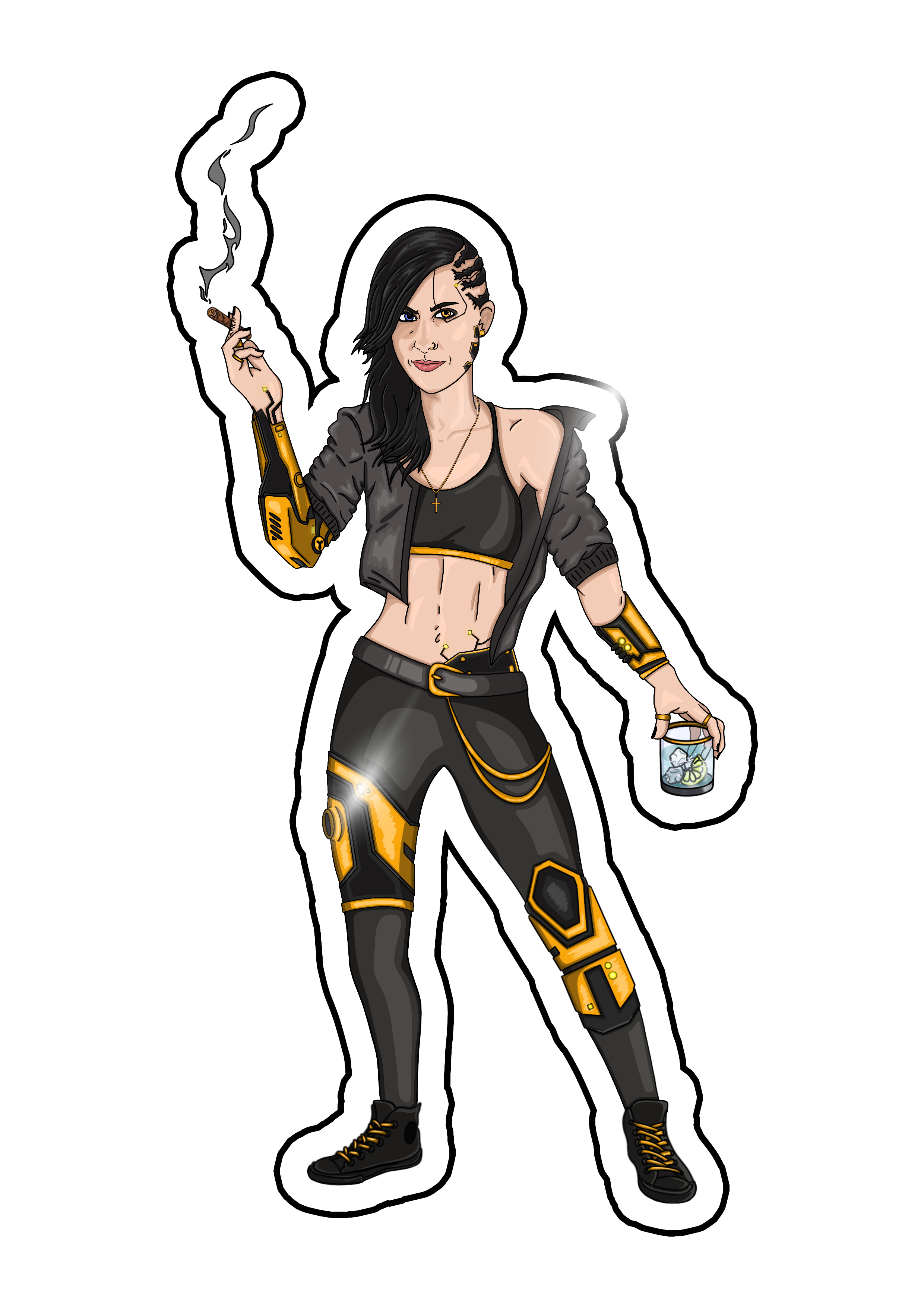 Robot Dance Sticker #3 - Raven.png