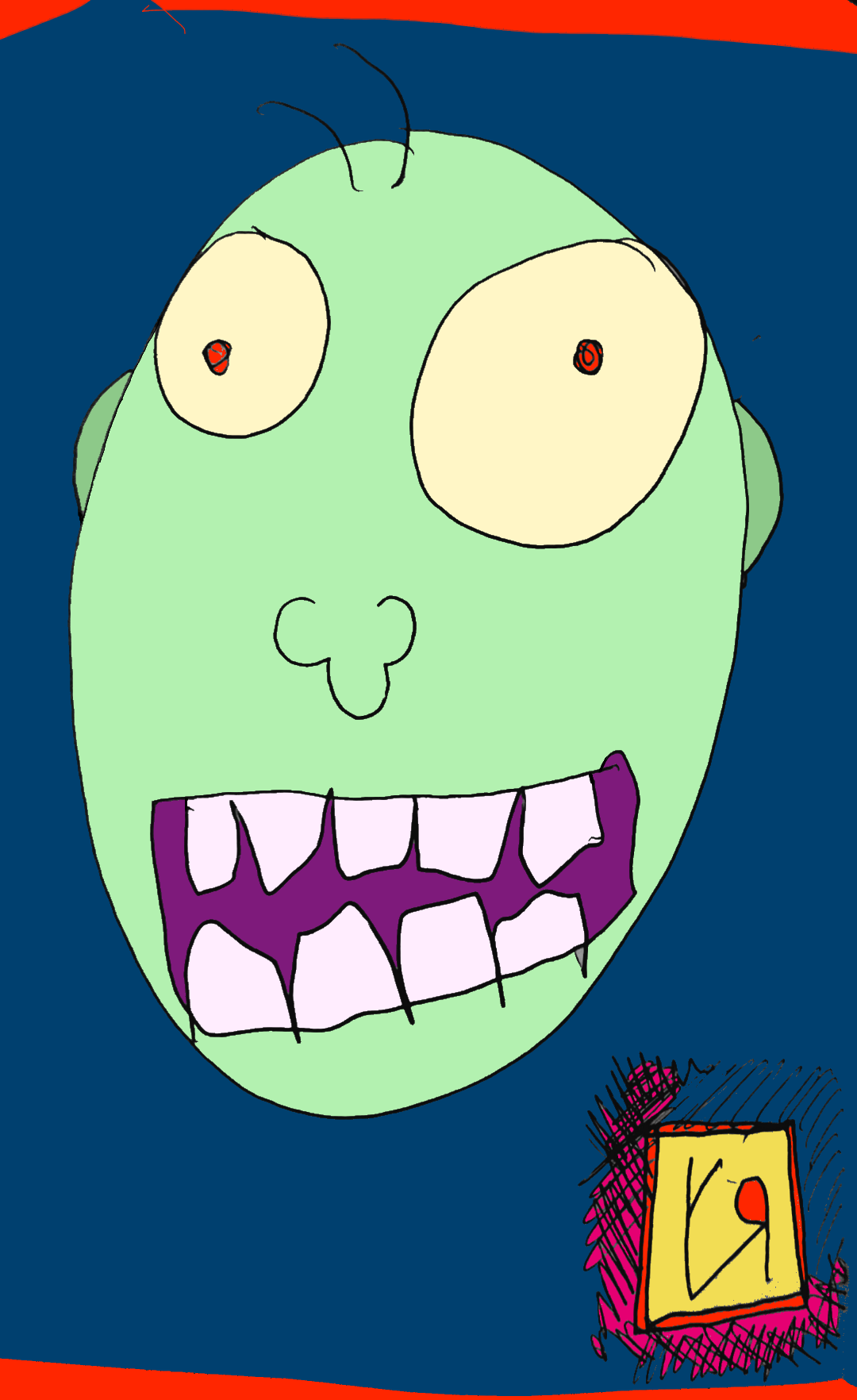 way too happy zombie.png