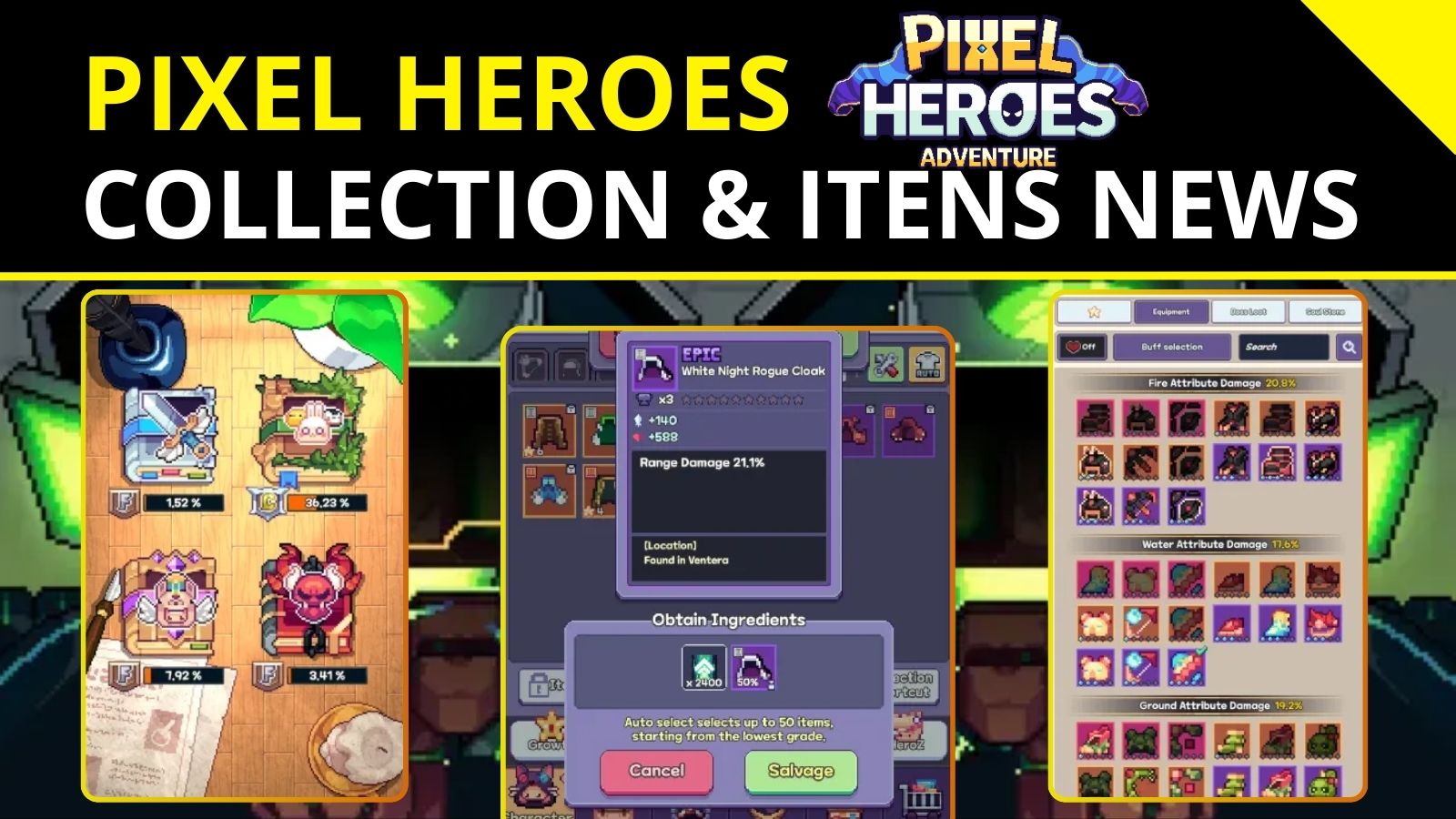 Pixel Heroes Adventures - Collection and Items Update.jpg