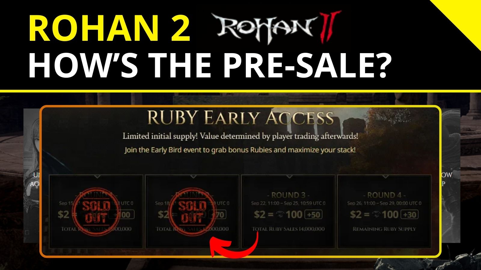 Rohan 2 - How the Pre-Sale is Going.jpg