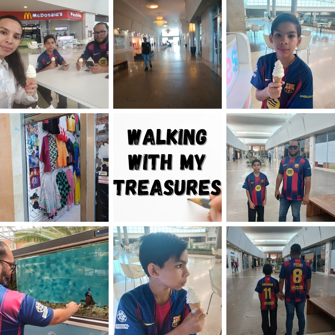 Walking with my treasures (Eng-esp)