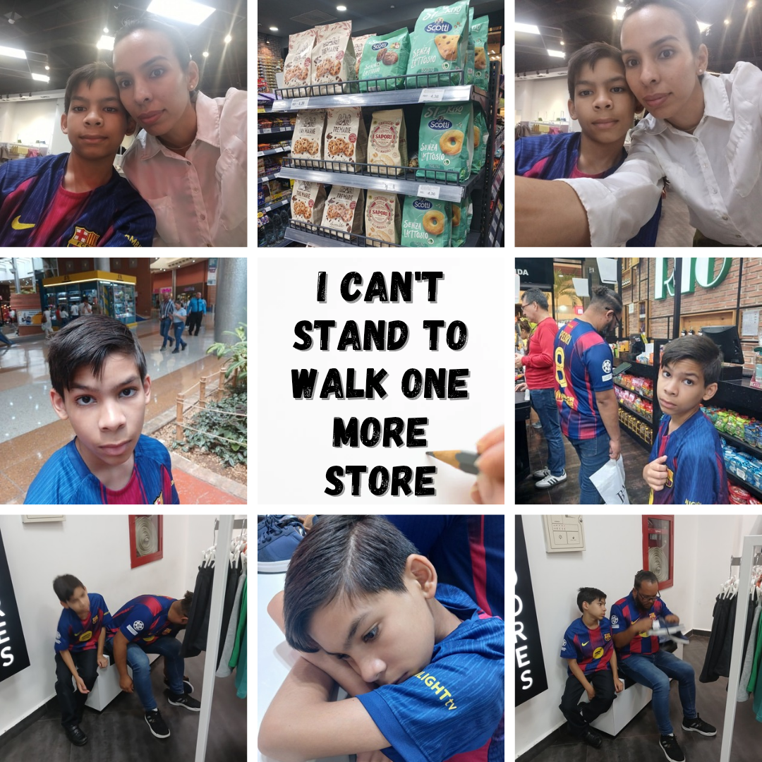I can't stand to walk one more store (ENG-ESP)
