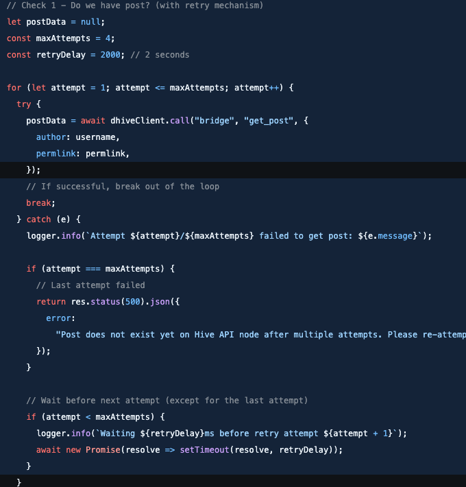 Don't ask user to re-attempt