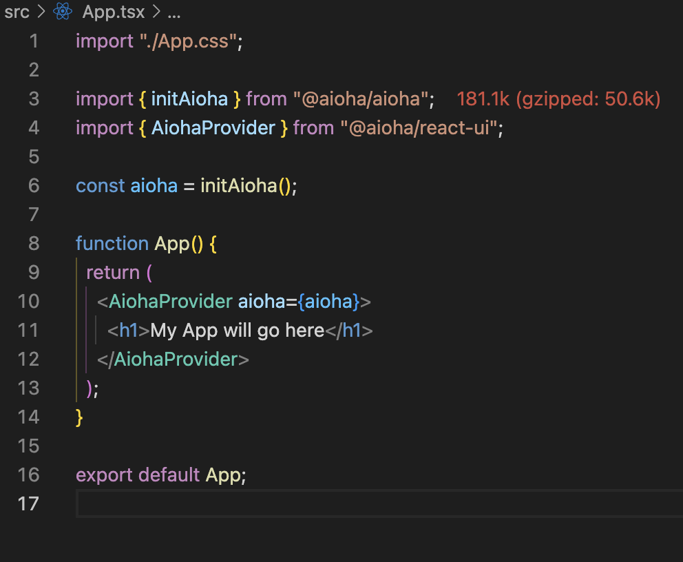 App.tsx screenshot