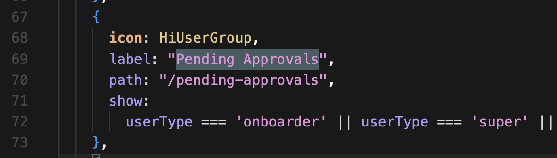 pending approvals path access