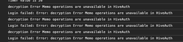 Errors I got
