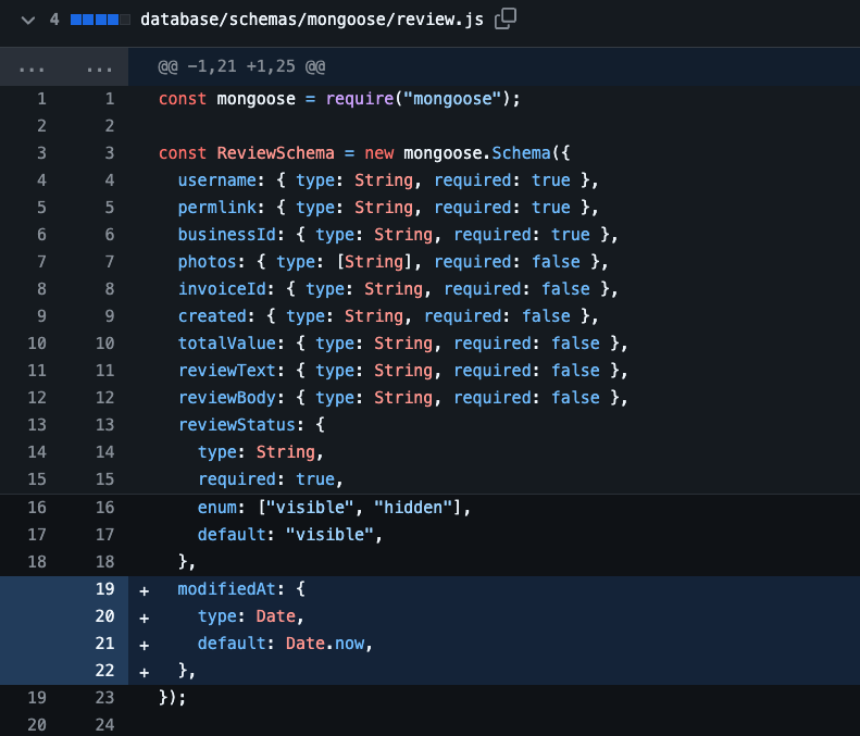 Update Collection Schema