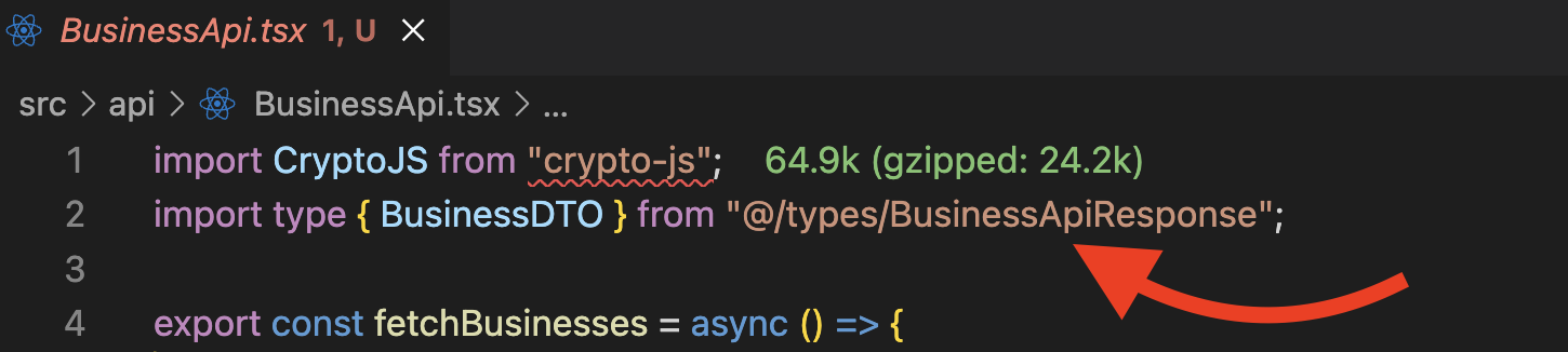 example updated import