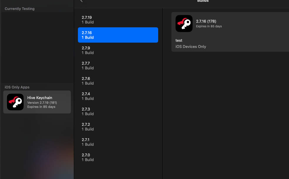 screenshot for internal beta releases