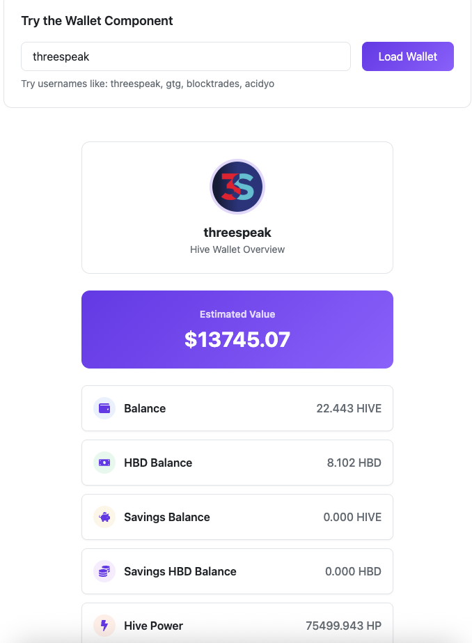 Wallet component