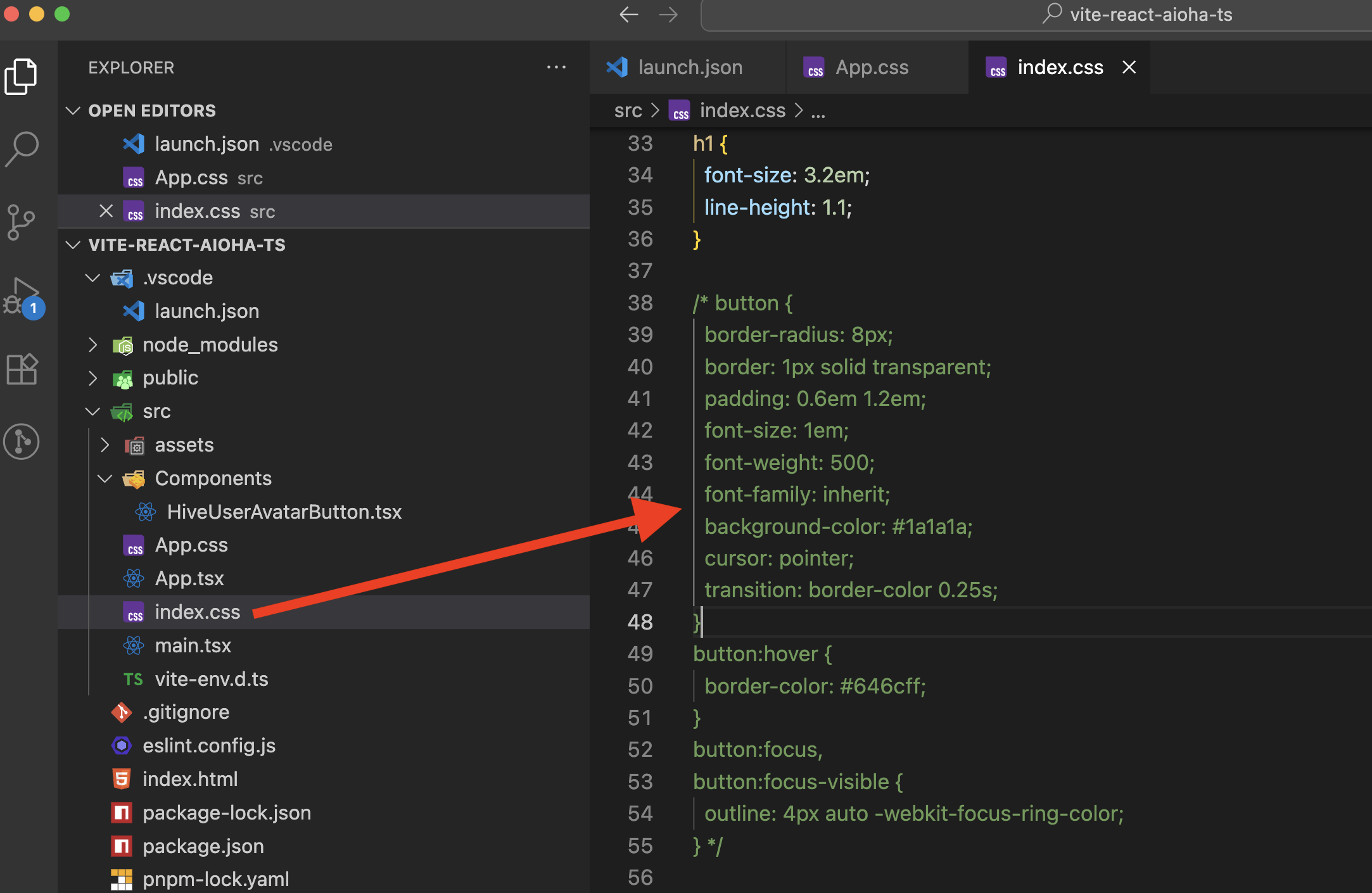 Remove boilerplate CSS