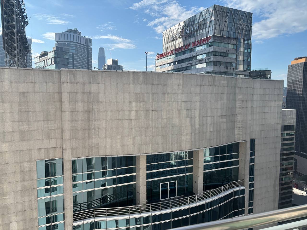 Head back & check in but poor view