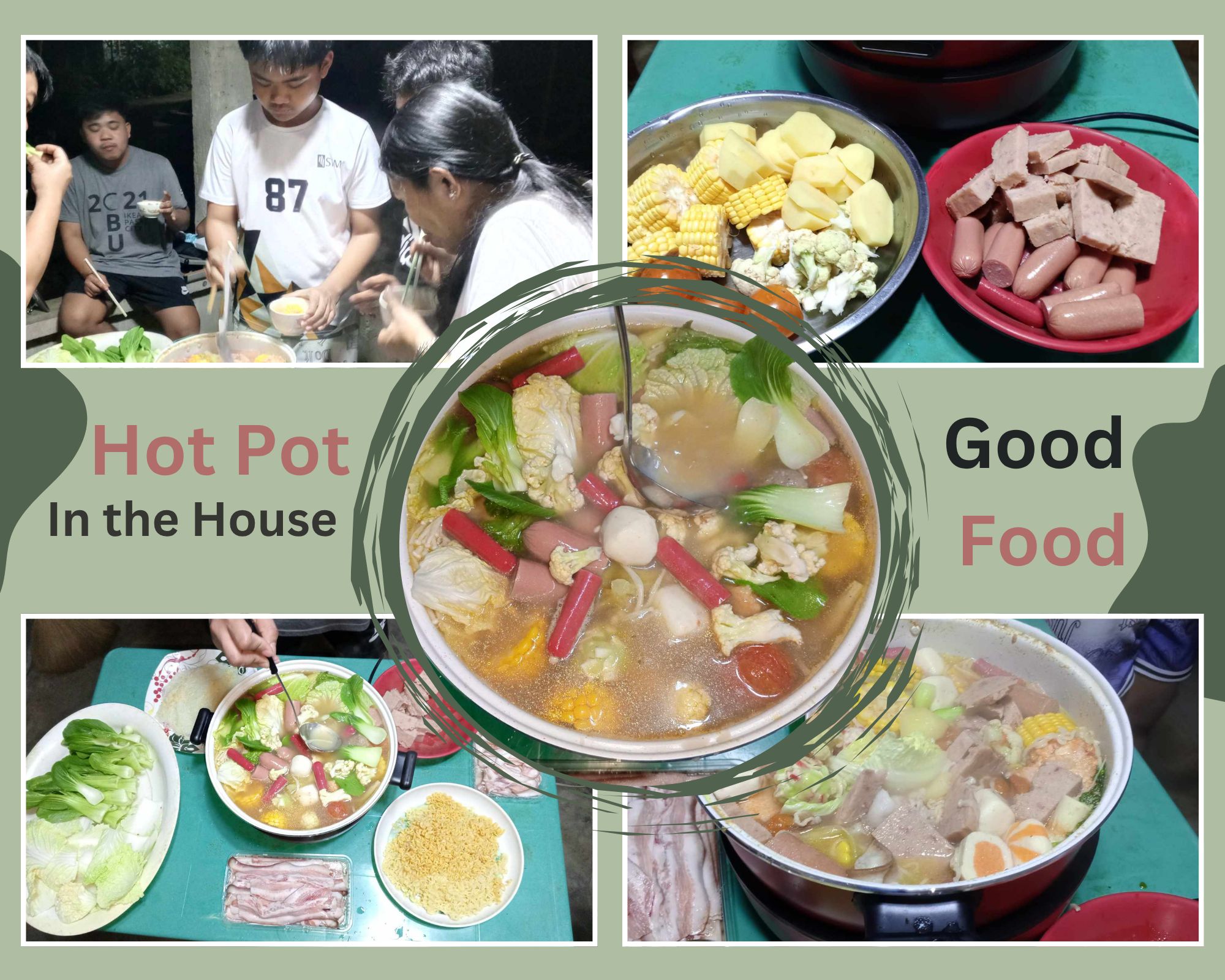 Nothing Beats the Bond Between Families Sharing Delicious Food at Home, Hot Pot in the House