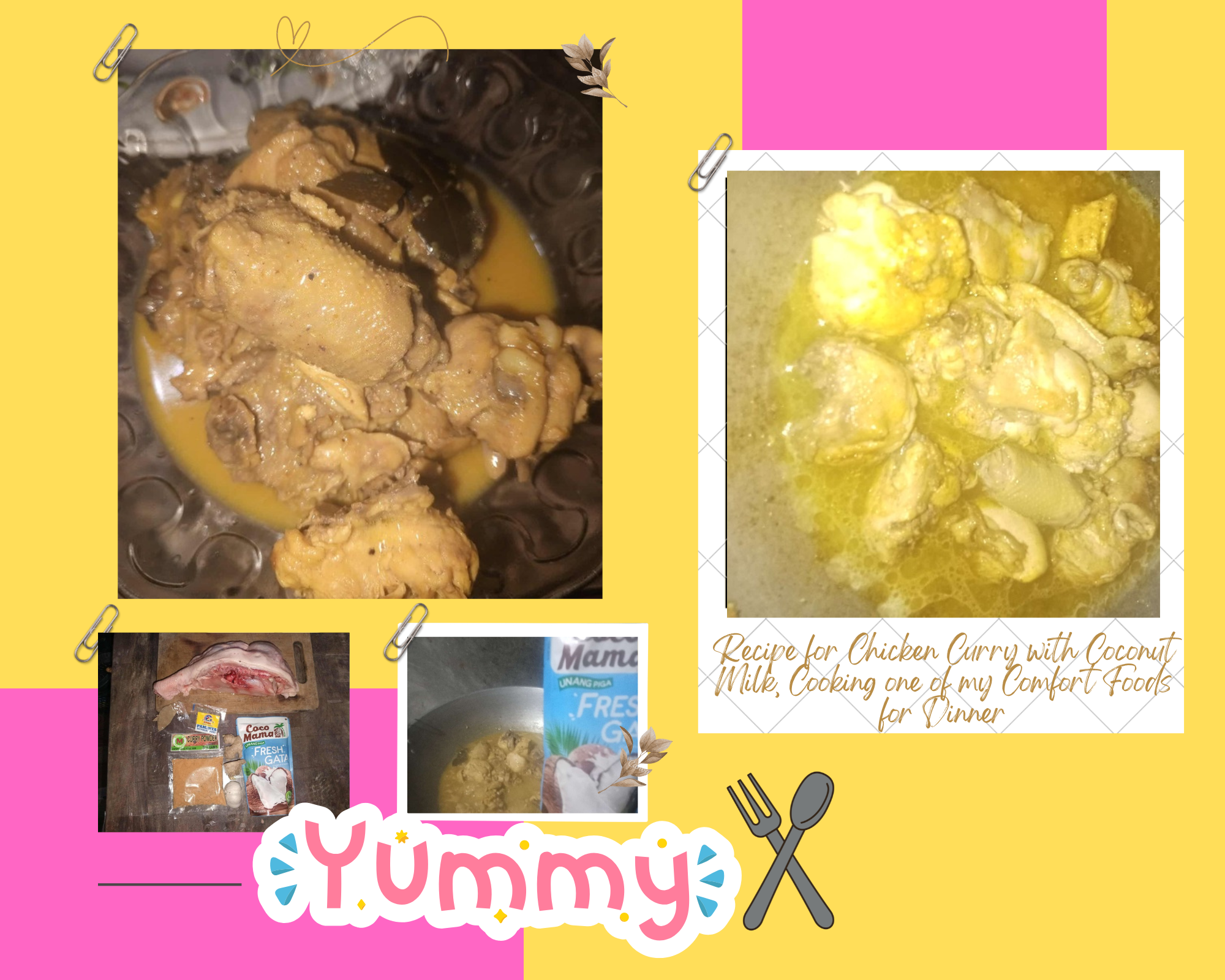 Recipe for Chicken Curry with Coconut Milk, Cooking one of my Comfort Foods for Dinner(1).png