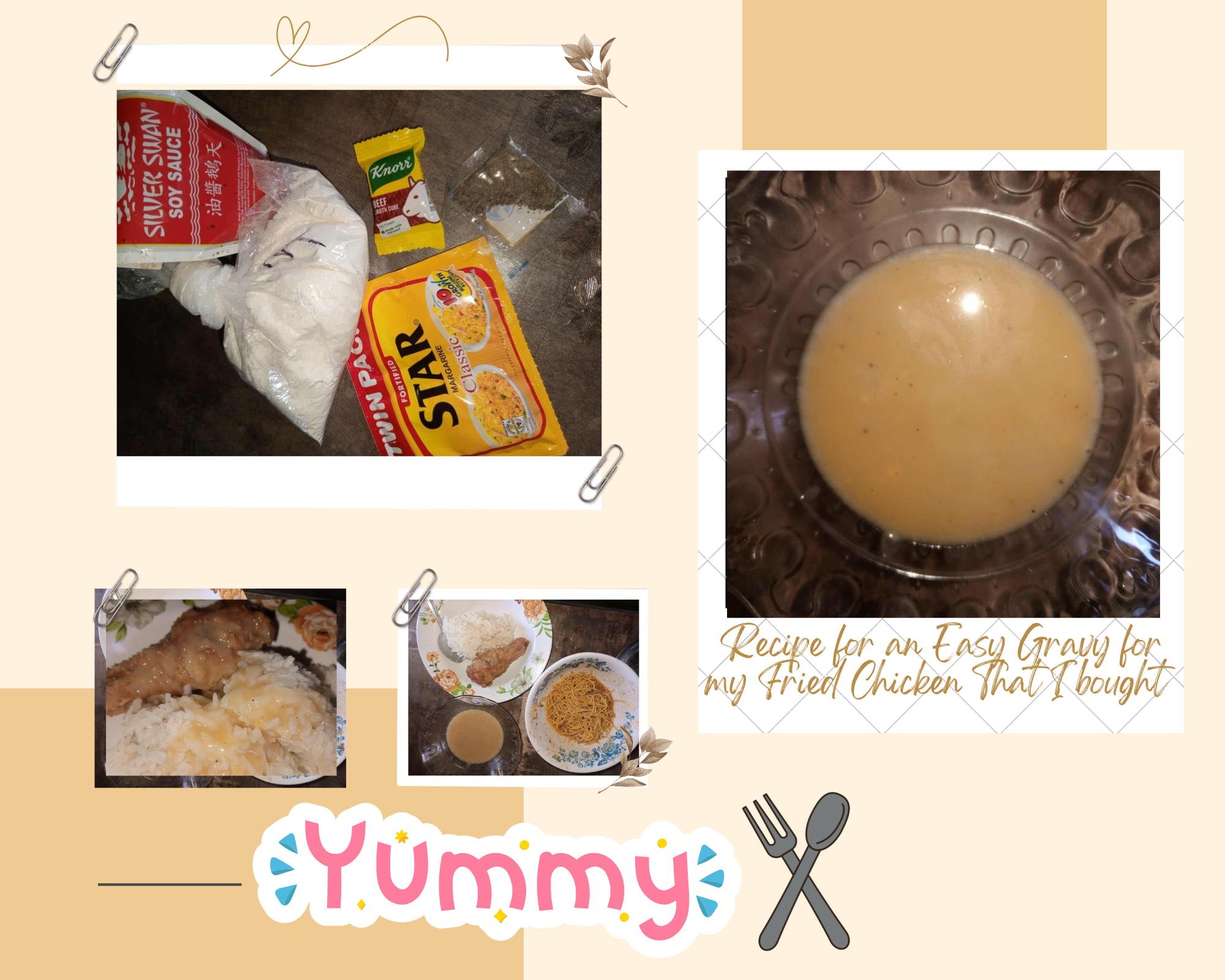 Recipe for an Easy Gravy for my Fried Chicken That I bought .png