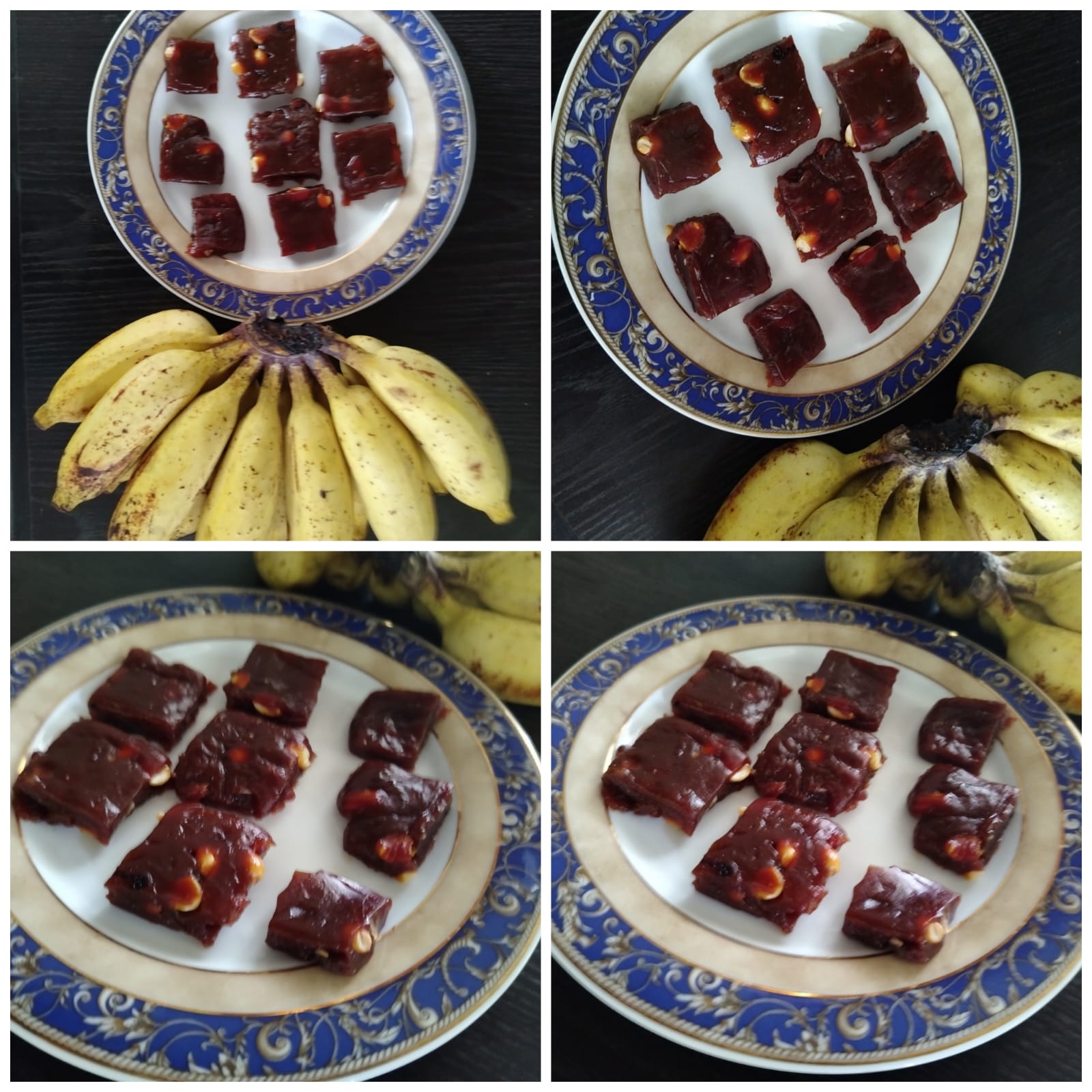 Let's prepare a very easy sweets using ripe bananas.