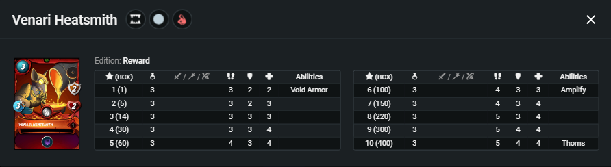 Venari Heatsmith_stats.png