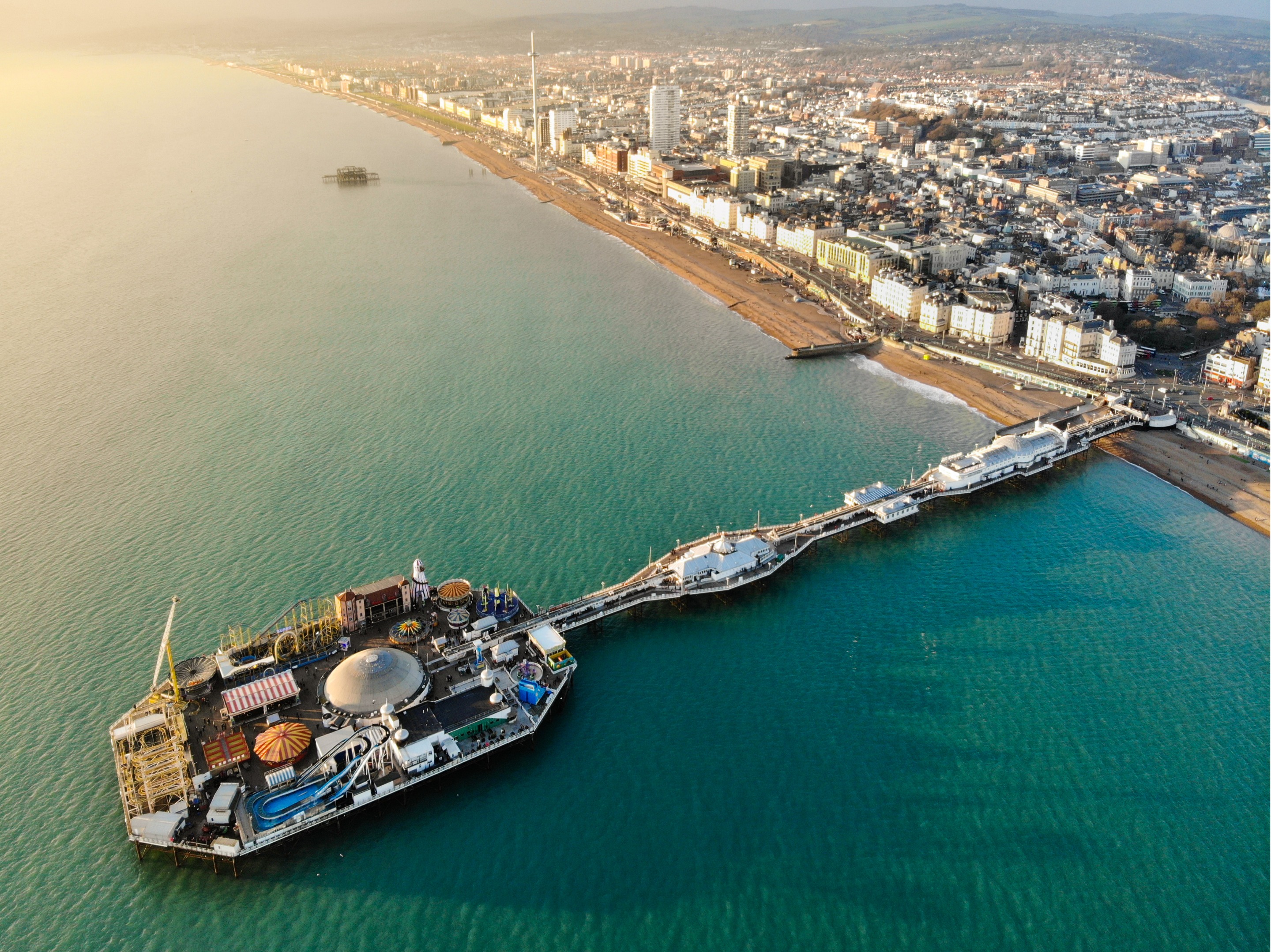 Brighton Pier, United Kingdom  Aerial Photograph 2.jpg
