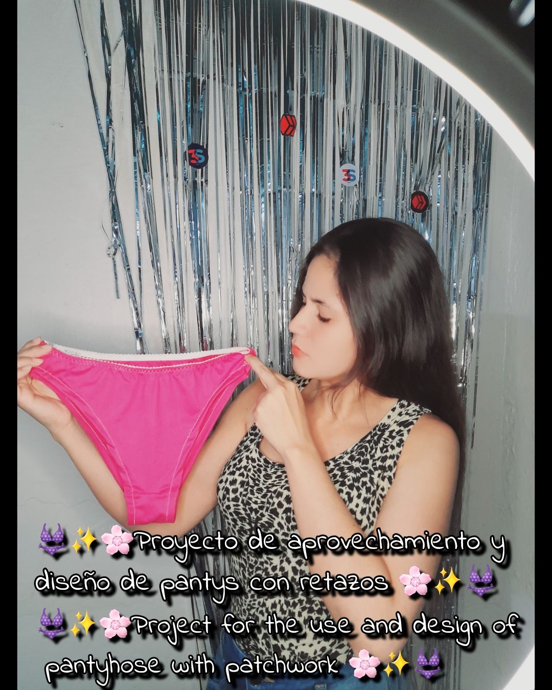 👙✨️🌸Proyecto de aprovechamiento y diseño de pantys con retazos 🌸✨️👙//👙✨️🌸Project for the use and design of pantyhose with patchwork 🌸✨️👙