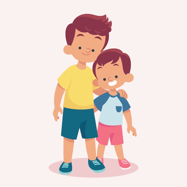 hand-drawn-siblings-illustration_23-2149604227.jpg/