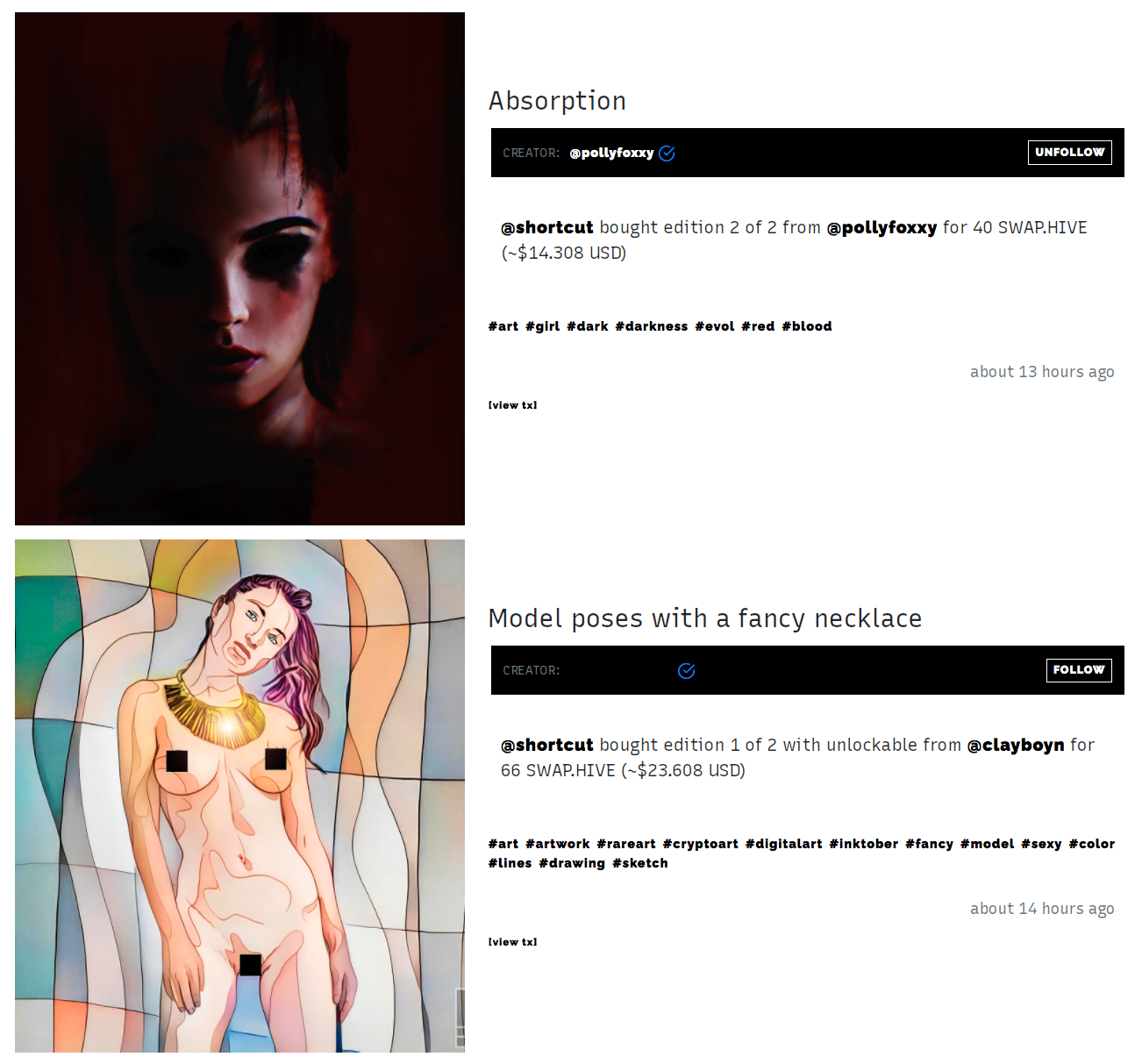 More beauty by @pollyfoxxy and @federacion45