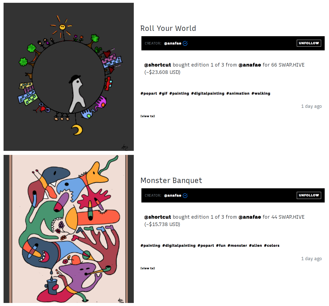Great works by @anafae