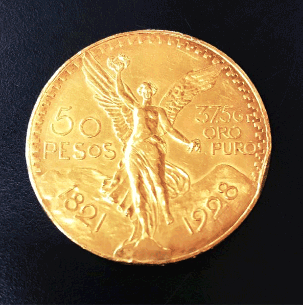 50 Pesos Mexican Gold Coin.gif