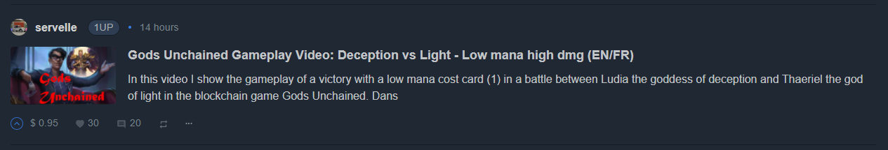 @servelle Gods Unchained Gameplay Video: Deception vs Light - Low mana high dmg