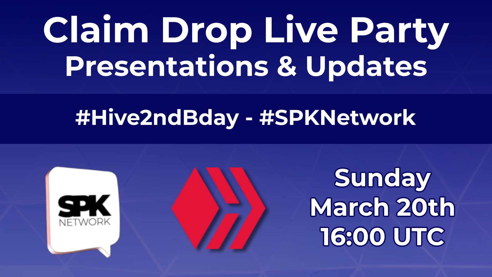 @spknetwork/spk-network-claim-drop-live-party-and-hives-second-birthday-celebration
