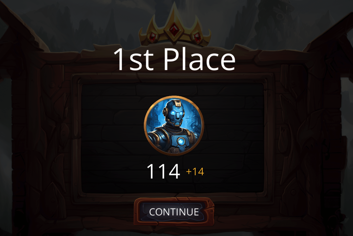 Bob gained +14 rating points