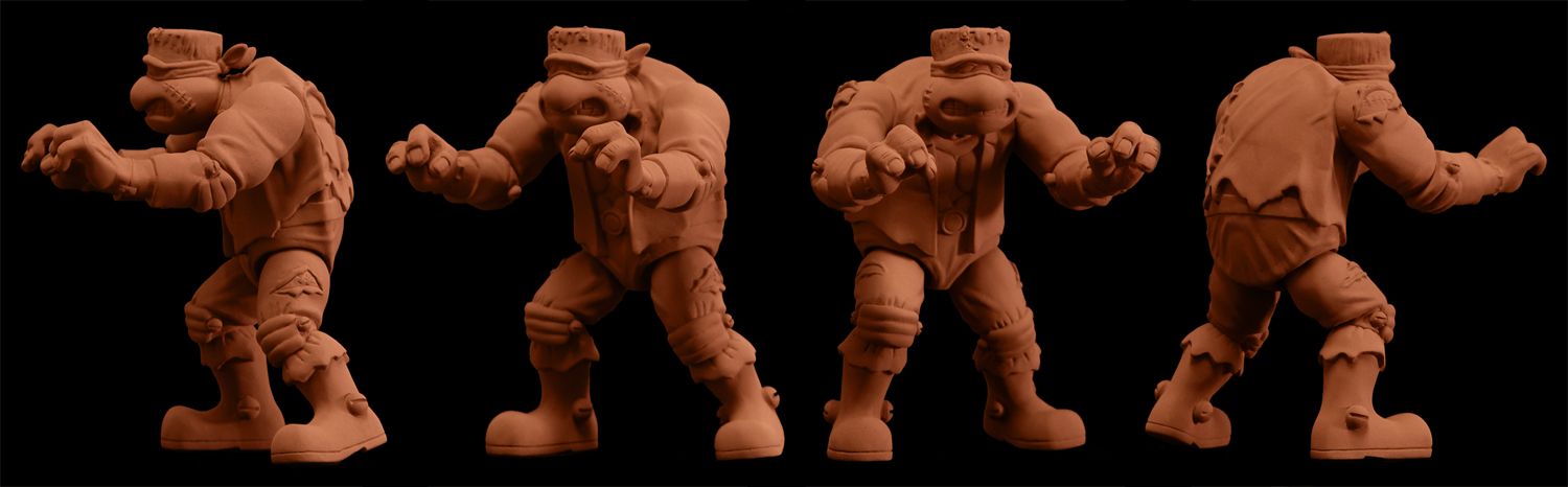 Frankenstein TMNT sculpt turnaround