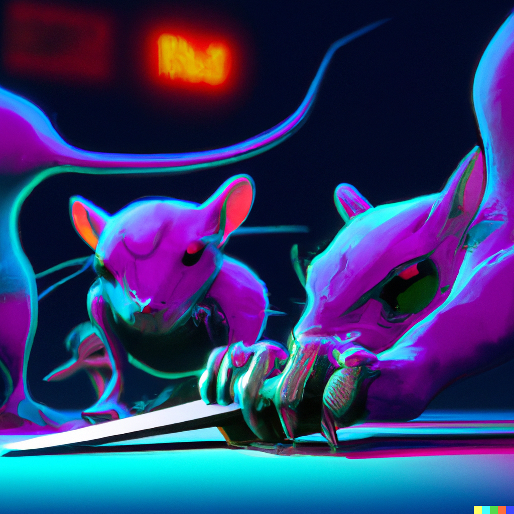 DALL·E 2022-09-29 17.31.55 - mice kiling other mice horror cyberpunk 2077.png