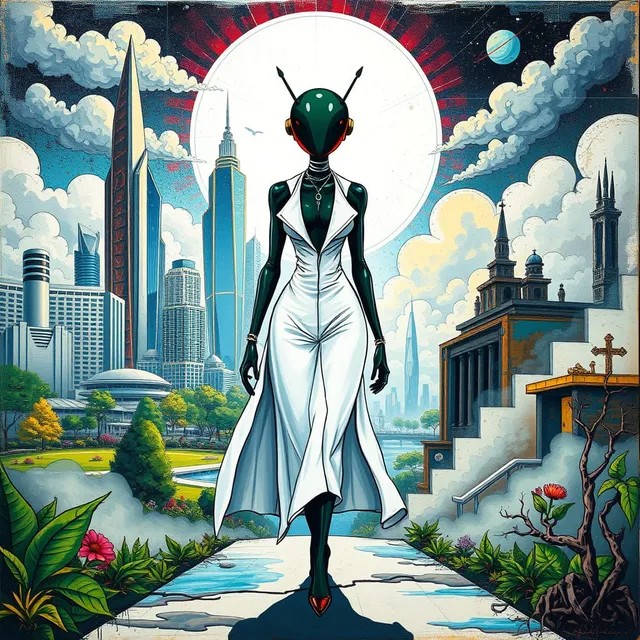 in-the-painting-style-of-cheri-samba-a-picture-of-an-android-with-feminine-shape-walking-through-a-g.jpg