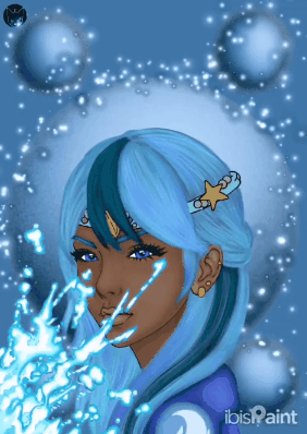 holozing Fanart water healer female variation (with walli) process.gif