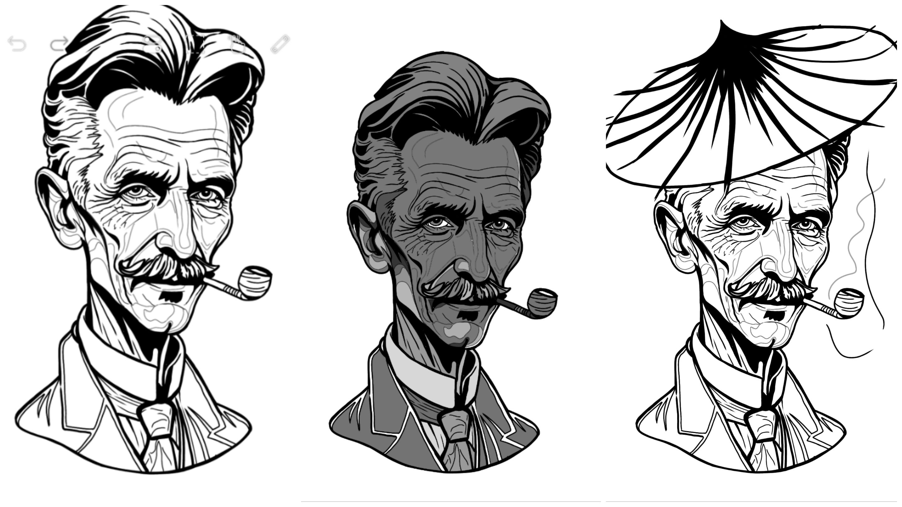 fanart old nikola tesla comic portrait 2.jpg