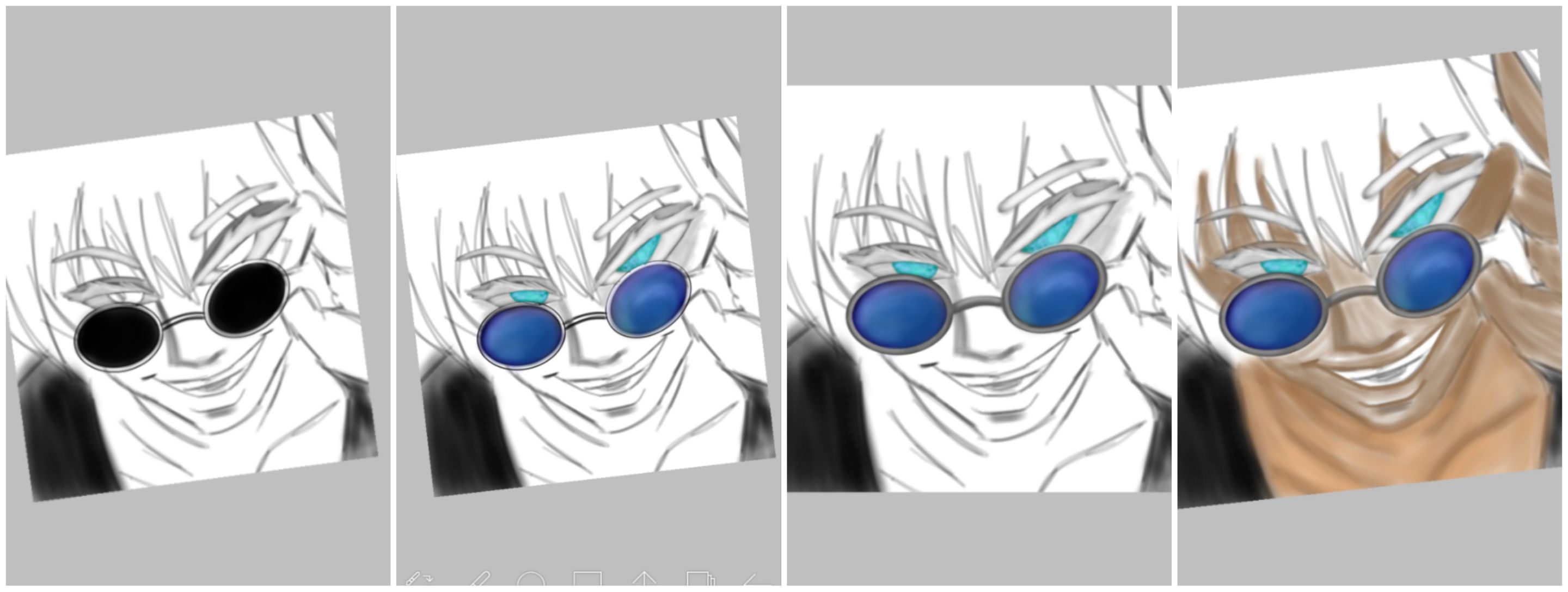 surrealworld fanart jjk satoru Gojo fifth drawing step 1.jpg