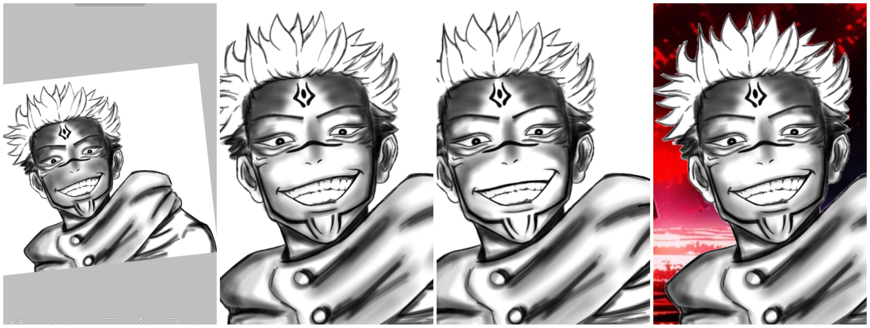 Catsurrealworld fanart jjk demon slayer crossover Sukuna 1.jpg