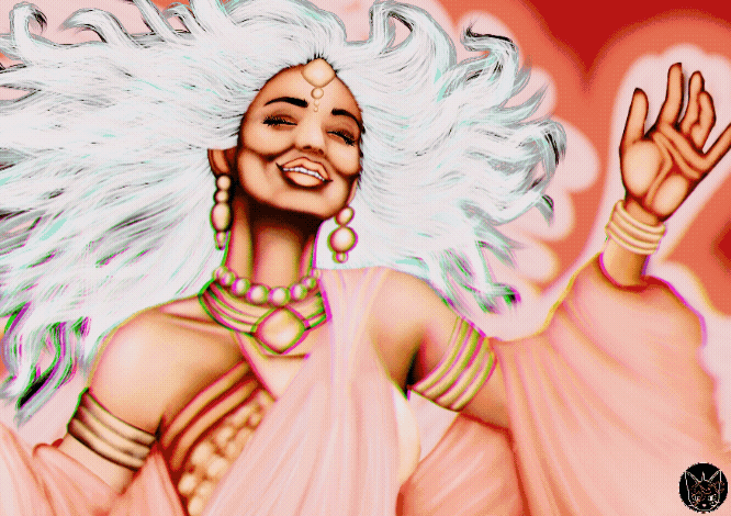 holozing Fanart dancing light healer gif color 3.gif