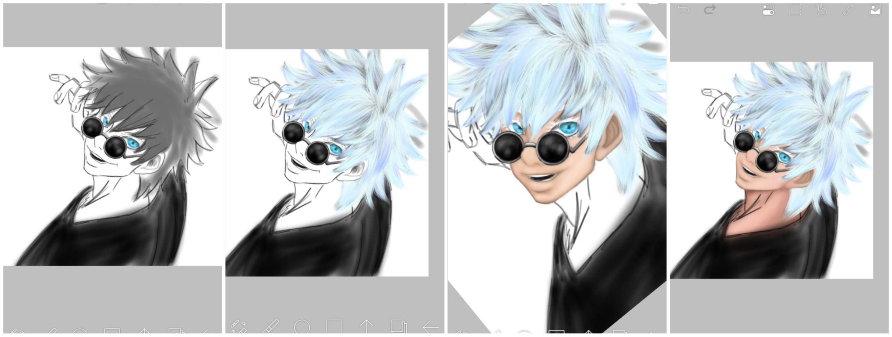 surrealworld fanart jjk satoru Gojo third drawing step 3.jpg
