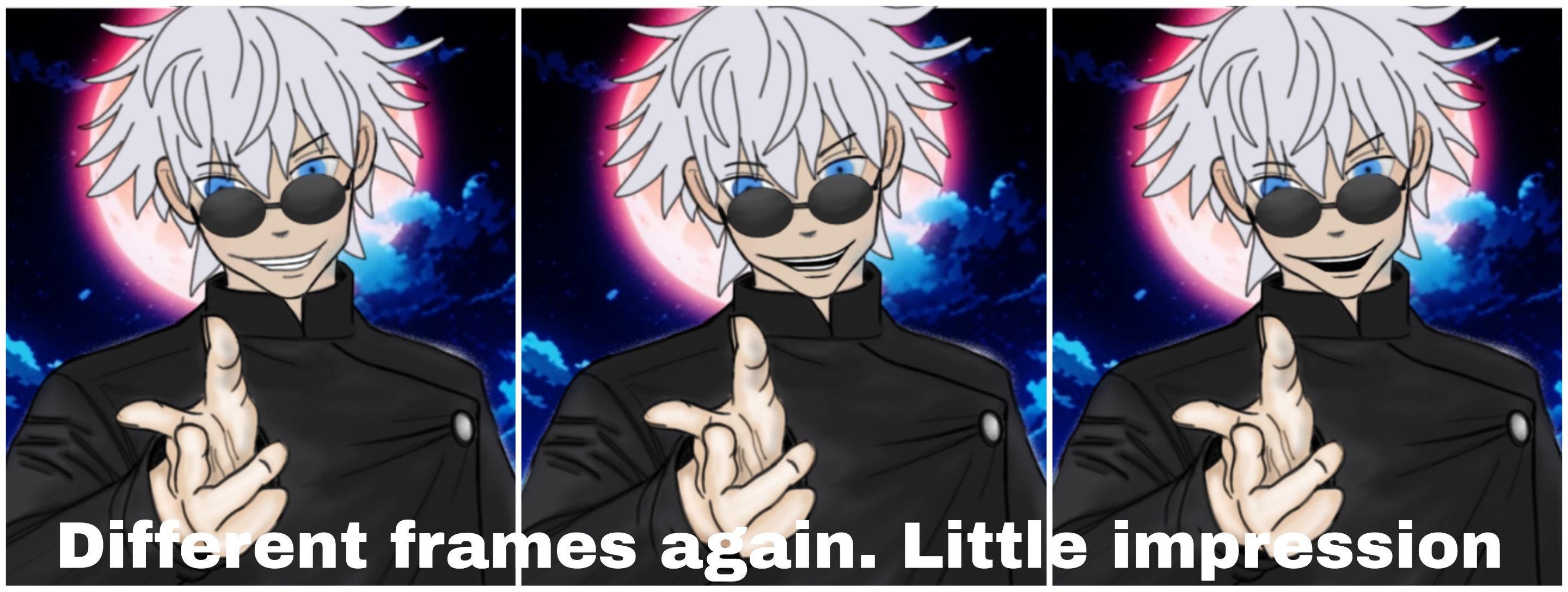 Catsurrealworld fanart jjk demon slayer crossover gojo 4.jpg