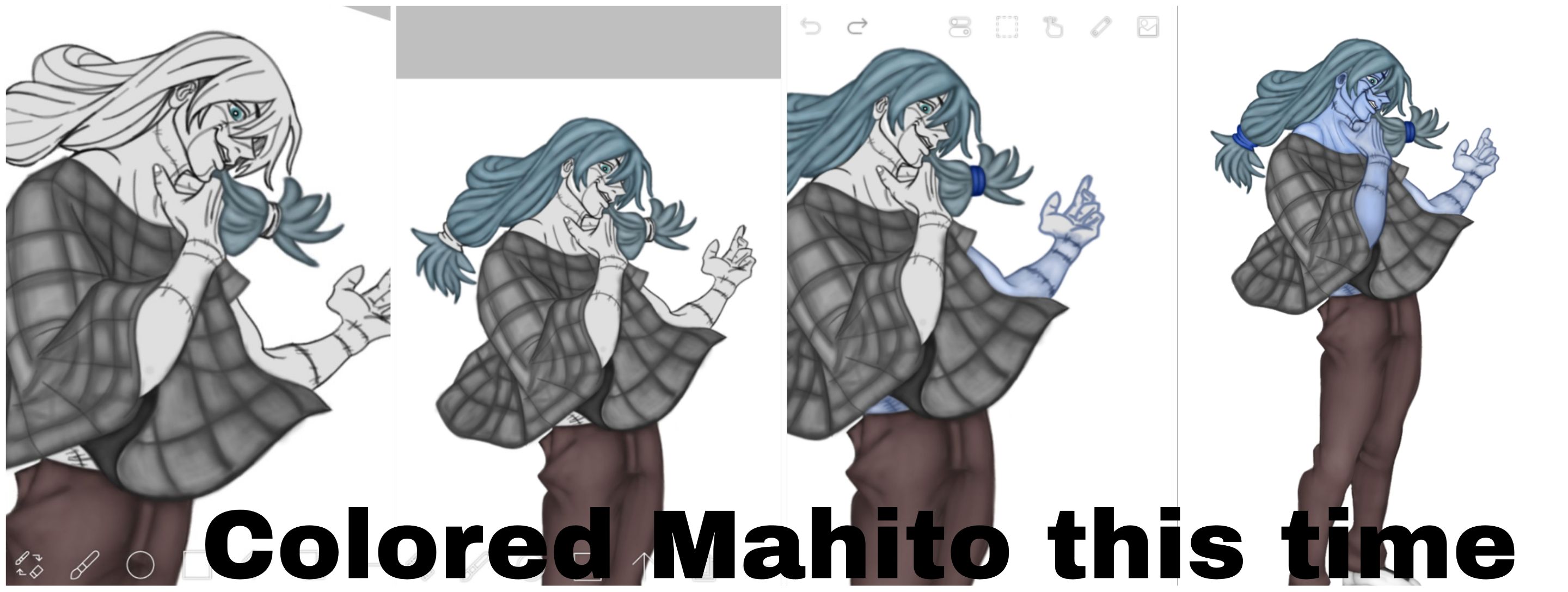 Catsurrealworld fanart jjk demon slayer crossover mahito 2.jpg