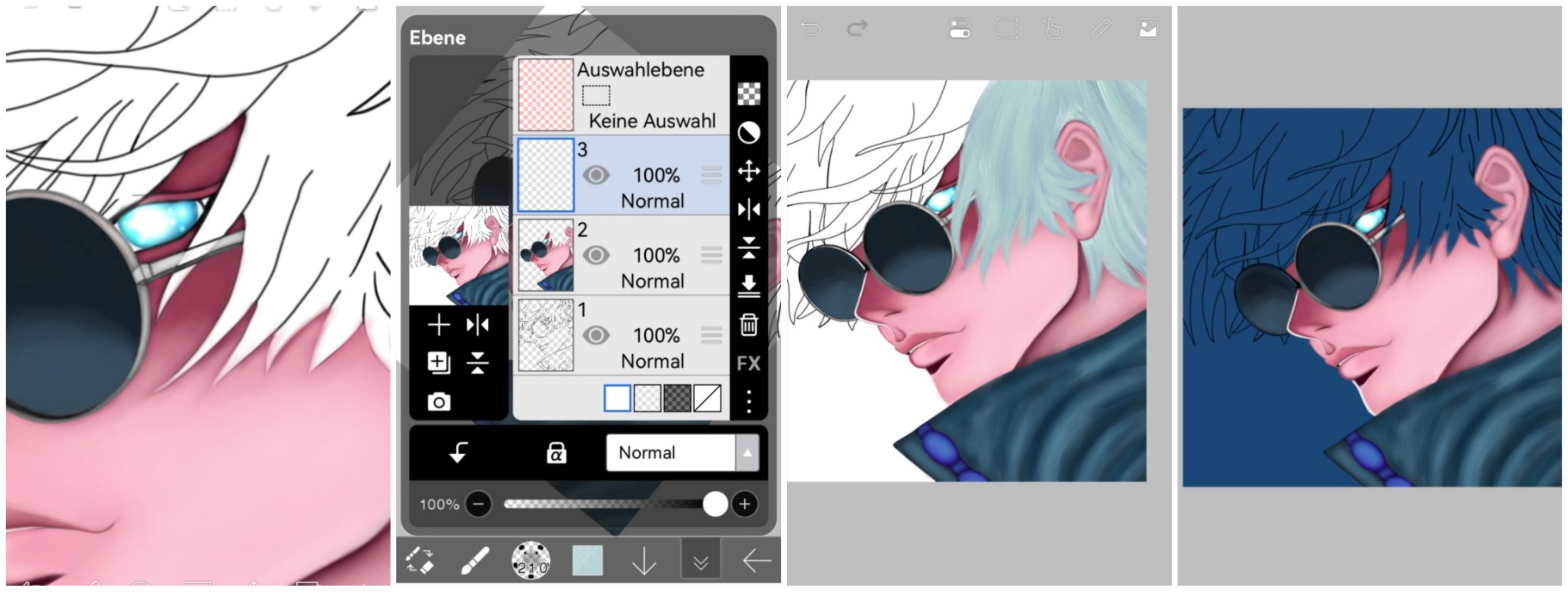 surrealworld fanart jjk satoru Gojo first drawing step 3.jpg
