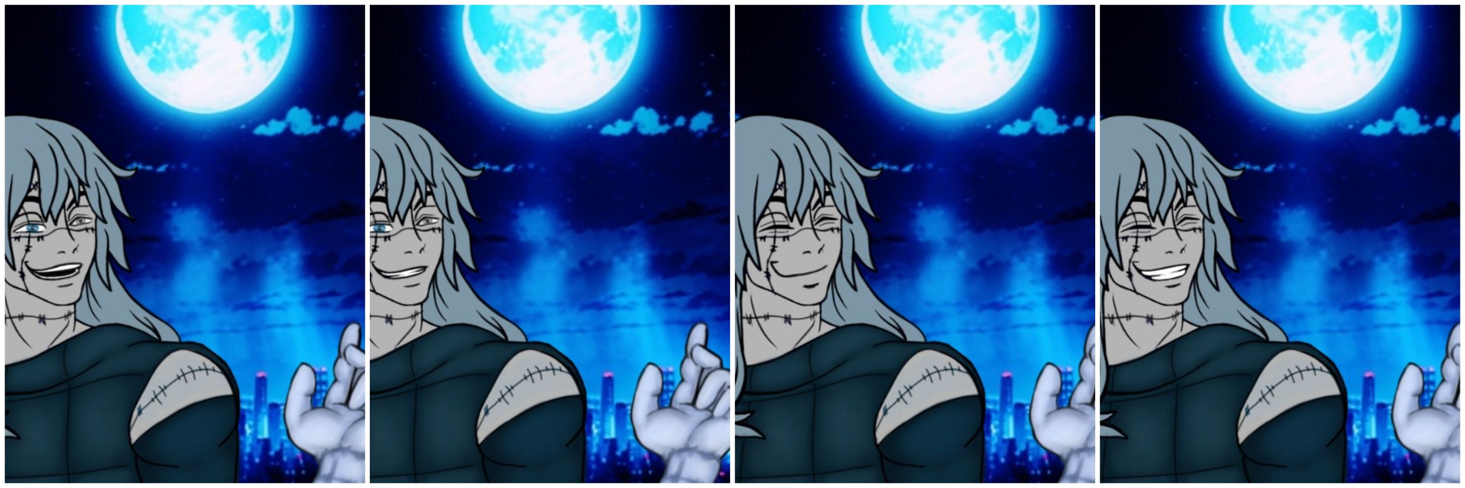 Catsurrealworld fanart jjk demon slayer crossover impressions 1.jpg