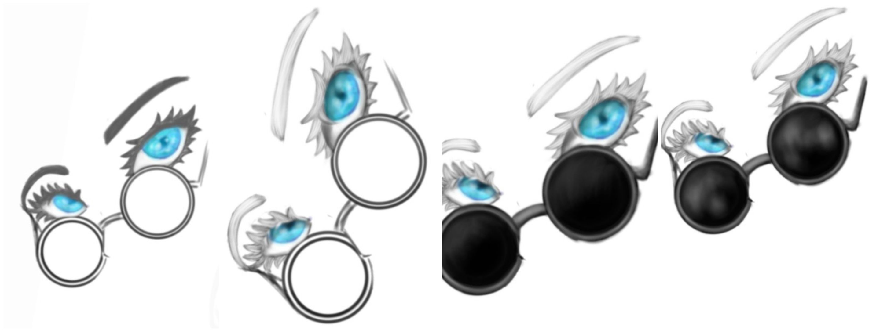 surrealworld fanart jjk satoru Gojo third drawing step 2.jpg